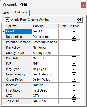 Invnetory_Analyis_InventoryTransactions_CustomizeGrid