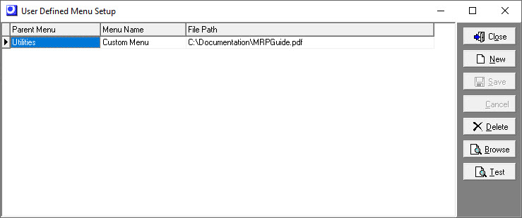 UserDefinedMenuSetup
