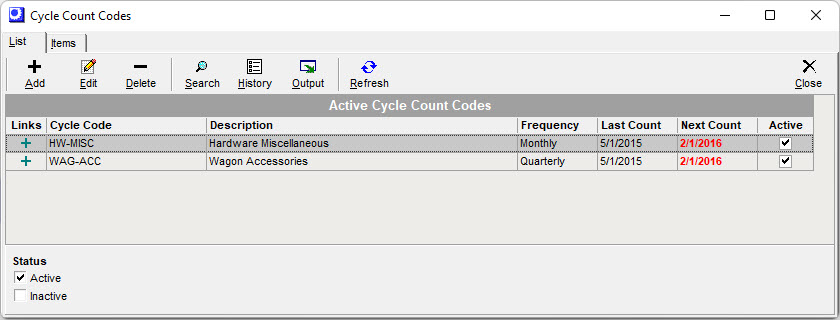 Menu_Inventory_Setup_CycleCountCodes_List