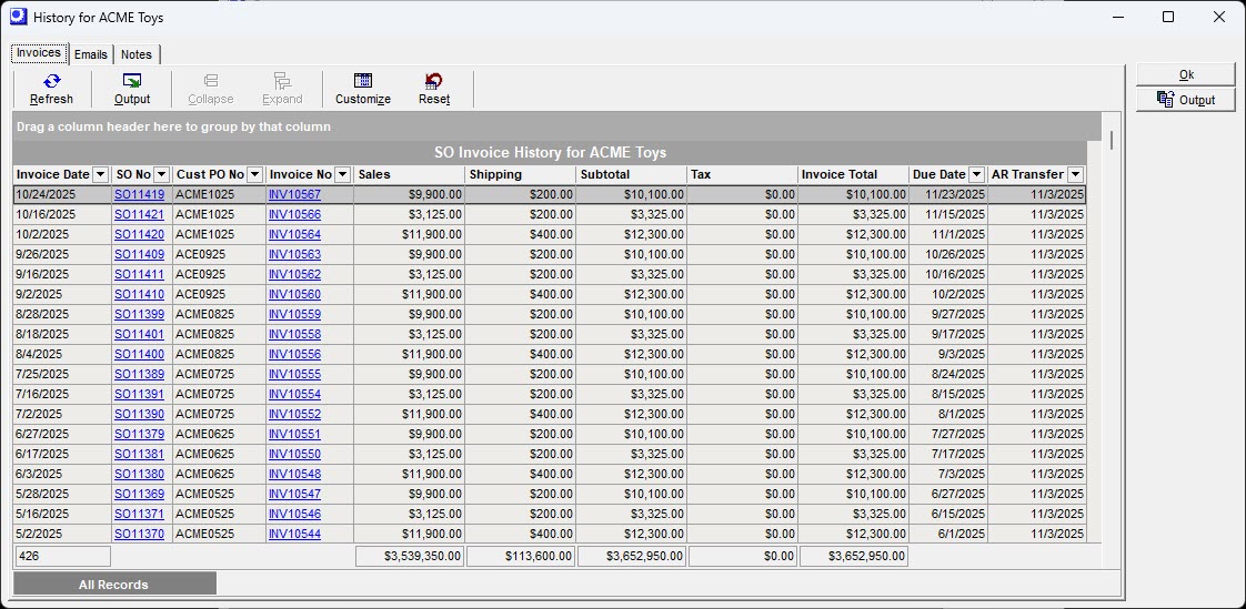 Menu_Sales_Customer_History