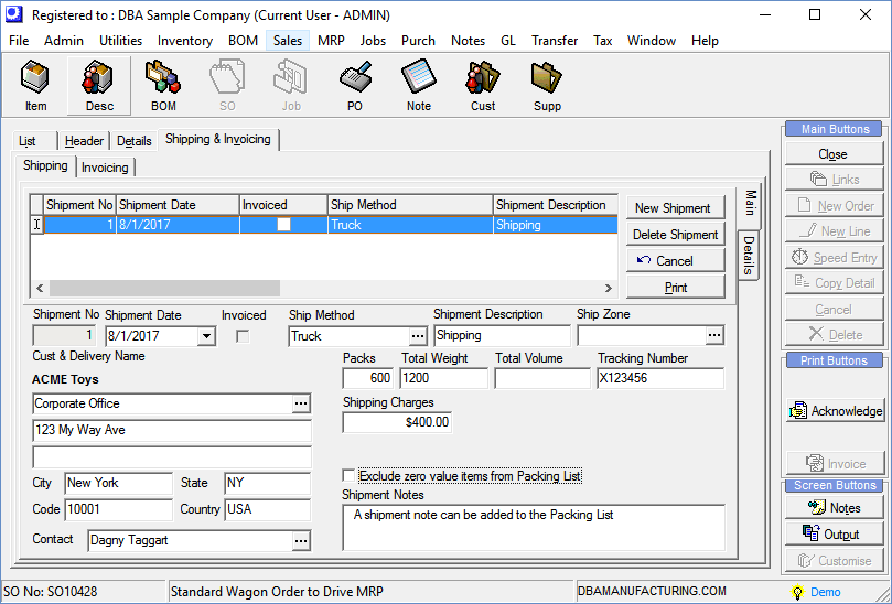 Menu_Sales_SO_ShipmentHeader