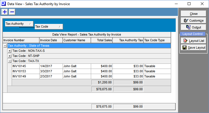 Menu_Tax_DataViews_SalesTaxAuthoritybyInvoice