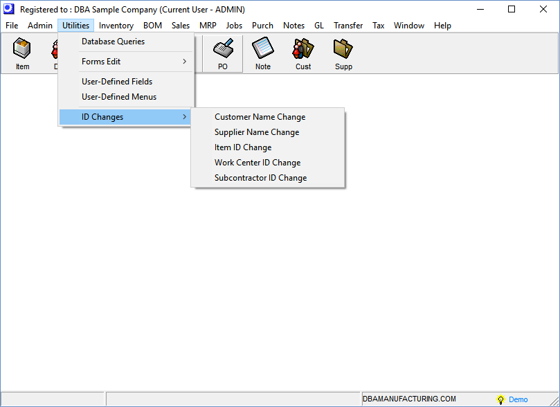 Menu_Utilties_IDChanges