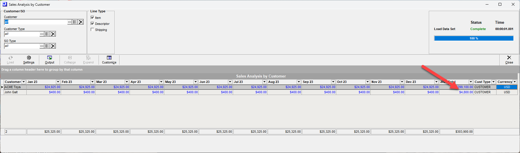 SalesAnalysisbyCustomerCellSelection