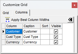 SalesAnalysisCustomerCustomzeGrid