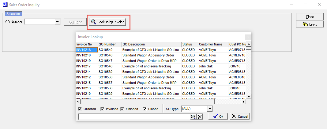 SOInquiryInvoiceNoLookup
